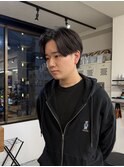 前下りセンターパート刈り上げなし