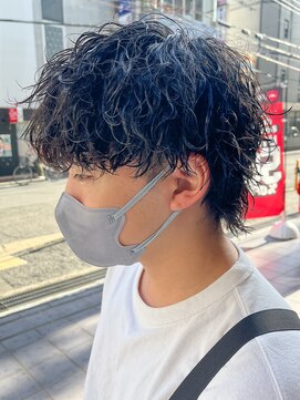 エルマーク 梅田(L-MARK) マッシュヘア/波巻きパーマ/men's/スパイラルパーマ