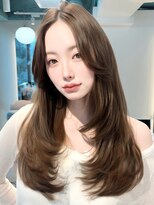 マインバイアフロートギンザ(MYNE by AFLOAT GINZA)&nbsp;レイヤーカット/ワンカール/チョコレートブラウン