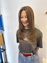 ソースバンダイ 万代(SOURCE)&nbsp;アッシュベージュ×レイヤーカット