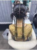 Kachimore Twin Style (Korean Updo)