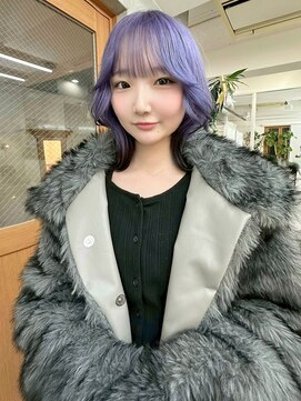 リアン(Lien) ハイブリーチ/パープルカラー/くびれミディ