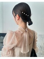 アクシス 栄店(`AXIS)&nbsp;馬渕ミルクティーブロンド/ダークブルー/デジタルパーマ/栄