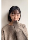 ボブシースルーバングミニボブ