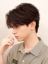 ルーシー 名古屋栄(LUCEY)&nbsp;センターパートニュアンスパーマフェザーパーマ波巻きパーマ