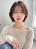 【NOA】韓国くびれショートシースルーバング小顔ショートボブ