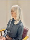 【Article 二子玉川】自然な艶をまとうグレイヘアロング