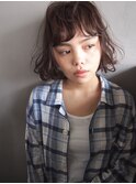 クシャッと春パーマボブ