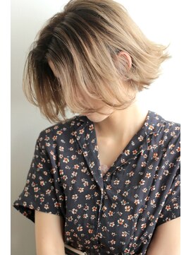 ミラバイグリーン(Mira by green) High tone×Balayage 外ハネBob 02