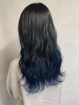 アジールヘア 東上野店(agir hair) おしゃれ上品ネイビーブルー【上野/東上野】