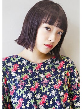 ガリカ 渋谷(Gallica) ラベンダー グレージュ ＆ 毛束感 ☆ 切りっぱなしbob