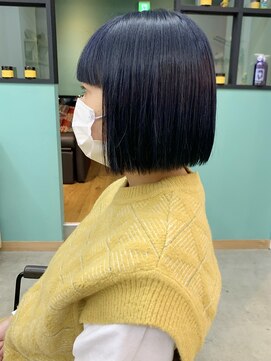 キューズ クラブ(cuz KLUB) 【cuzKLUB】タイトボブ×ネイビーブルー【池袋】