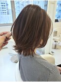伸ばしかけレイヤーボブ
