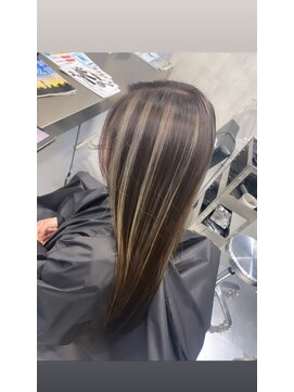 シェア 天王寺(share) コントラストハイライト/ハイライトカラー[グレーベージュ]