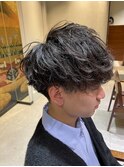 刈り上げスタイル/マッシュ/パーマ
