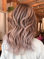 リード バイ ラグーン(LEAD by LAGOON)&nbsp;ミルクティーベージュダブルカラーハイライトバレイヤージュ