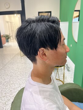 モア 岡崎(more) スタイリスト大山  髪質改善ストレートパーマ＆ブルーブラック