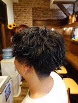 ラボーテイサミヘアーイースト(La.beaut'e ISAMI HAIR EAST) ウルフマッシュパーマハイライト〈理容室〉東浦和メンズ