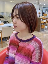 レクタ(recta)&nbsp;アゴ下オレンジブラウンボブ20代30代40代