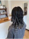シルバーグレージュのグラデーションカラー