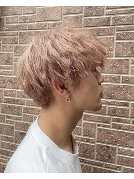 ジエクト アイロ 江坂駅前店(The Ect ilo) メンズマッシュ、ピンクベージュ