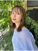 ミディアムレイヤー×ラベンダーベージュ