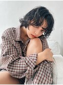 ウルフショートパーマプードルパーマショートパーマ