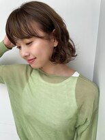 ガーデン 銀座(GARDEN)&nbsp;デジタルパーマ　チェリーブラウン　イメチェン　垢抜けヘア