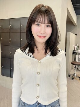ヘアー アイス ルーチェ(HAIR ICI LUCE) グレージュ マロンベージュ レイヤーカット/林