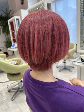 ビス ヘア アンド ビューティー 西新井店(Vis Hair＆Beauty) 透明感抜群ダブルカラーブリーチハイトーンピンク