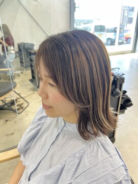 ビーヒアナウ N゜03 金沢駅西店(BE HERE NOW) ポイントバレイヤージュ×ベージュカラー