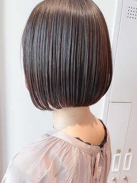 セイドット リー(Say. Ree) Say.ショートボブブルーカラー地毛風ストレートミニボブ表参道