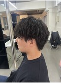 爽やか無造作ツイストスパイラルメンズマッシュ