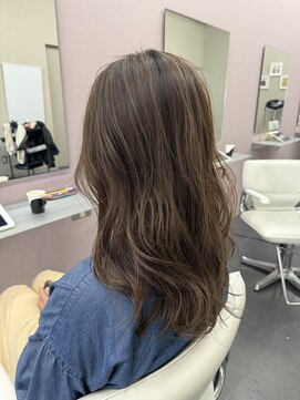 ステレオ 知立店(STEREO) 透明感抜群。ナチュラルハイライトの透明感グレージュカラー