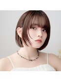 【monde】丸みショート×ナチュラルブラウン