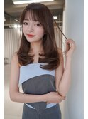 ANGELICA ブラウンベージュ レイヤーカット 大人かわいい