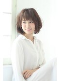ゆるいラフなカールで作るアンニュイセミディ