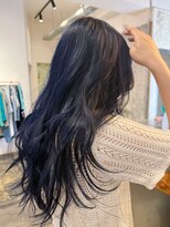 グリップ(GRIP)&nbsp;ロングレイヤー×ネイビーブルー/hanami