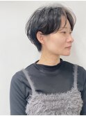 やんわり質感☆くせ毛風ハンサムショート/新潟駅南ショートボブ/