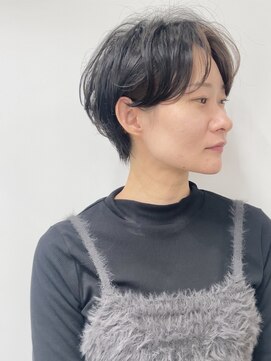 ベイ(BAE) やんわり質感☆くせ毛風ハンサムショート/新潟駅南ショートボブ/