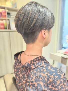 ショート/2ブロック/メンズライクパーマ