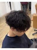 王道マッシュシャドウパーマ