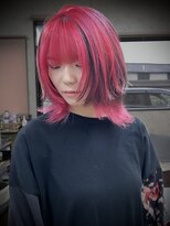 ヘアショップ ホップエム(HAIR SHOP HOP M)&nbsp;ウルフ/ウルフカット/ピンク/サブカル