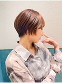 ハンサムショート/丸みショートボブ/20代30代40代50代/顔周り