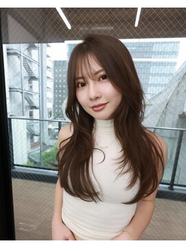 ブラン 表参道(Blanc) ロング/レイヤーカット/顔まわりカット/ブラウン/ベージュ