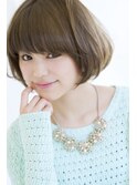 【favori  自由ケ丘】重めバングで大人かわいい万能ショートボブ