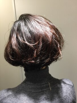 ロンド ルージュ 銀座店(Lond rouge) 【本日のお客様】前下がりショートボブ×ルーズパーマ 担当関根