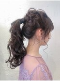 *ポニーヘアセット*