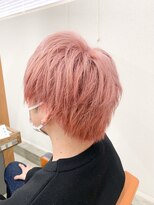 ユッカ エルア 武庫之荘南口(YUCCA elua)&nbsp;【elua 角床】メンズ那須川天心風ピンクカラー