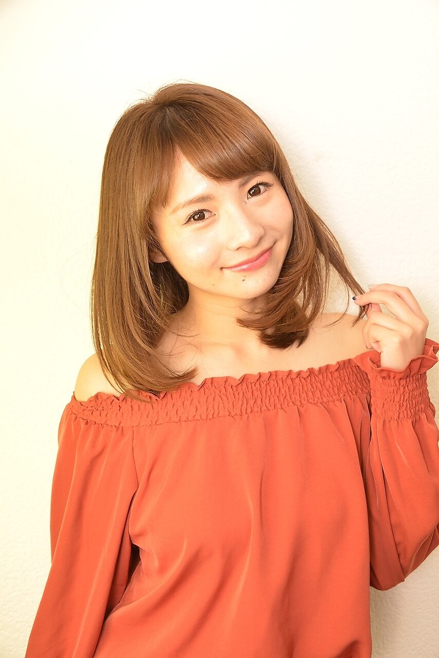 オリジナルカット＋艶カラー＋トリートメント（ダメージ処理付）￥19250